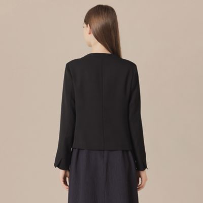 【ＷＥＢ・一部店舗限定】ファインウールレーヨンノーカラージャケット（Ｇ５Ｅ１２５７５＿＿）