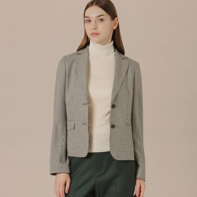 MACKINTOSH LONDON (Women)/マッキントッシュ ロンドン レーヨンウールハウンドトゥースジャケット(G5E12648__) ベージュ40L コート・ジャケット【三越伊勢丹/公式】