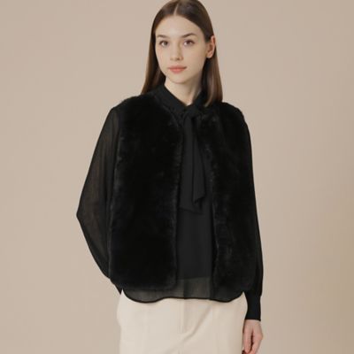 ＜MACKINTOSH LONDON (Women)＞ファージレニットコンビ（Ｇ５Ｅ１６６６４＿＿）