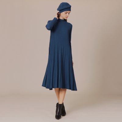 エクラ掲載】ファインウールホールガーメントニットワンピース