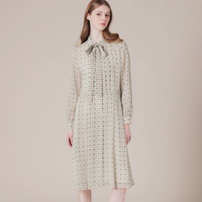＜MACKINTOSH LONDON (Women)＞バイカラーアンドリューパターンワンピース（Ｇ５Ｊ１４８１４＿＿）