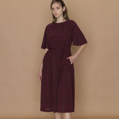 リーフドットプリントワンピース（G5J15166＿＿