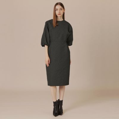 MACKINTOSH LONDON 切替 ワンピース ベルト付き セール】 【WEB・一部店舗限定】ブリティッシュウォールプリント
