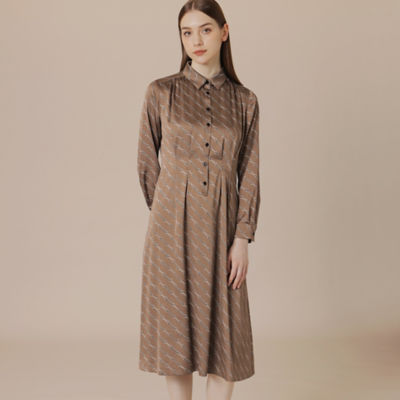 ルネ パール　刺繍 ワンピース ポリエステル/レーヨン ピンク レディース【中古】【真子質店】【GD】【ITx】 ルネ パール 刺繍 ワンピース ポリエステル/レーヨン ピンク