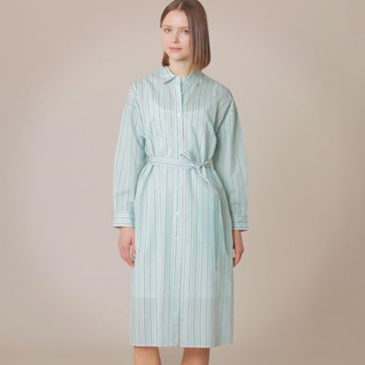 ＜MACKINTOSH LONDON (Women)＞コットンナイロンストライプシャツワンピース（Ｇ５Ｊ２０１３５＿＿）