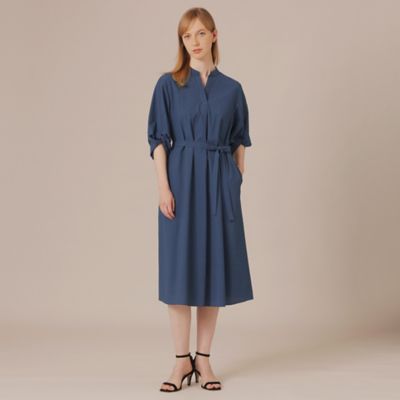 WEB・一部店舗限定】コットンナイロンサッカーワンピース 