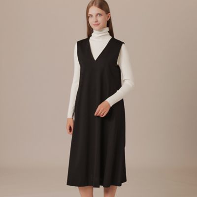 ＜MACKINTOSH LONDON (Women)＞ダブルフェイスＶネックワンピース（Ｇ５Ｊ８２２５１＿＿）