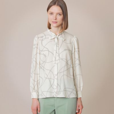 ＜MACKINTOSH LONDON (Women)＞ローププリントブラウス（Ｇ５Ｍ０５１３０＿＿）