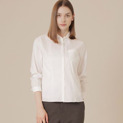 ＜MACKINTOSH LONDON (Women)＞コットンナイロンストレッチブラウス（Ｇ５Ｍ０８６０３＿＿）