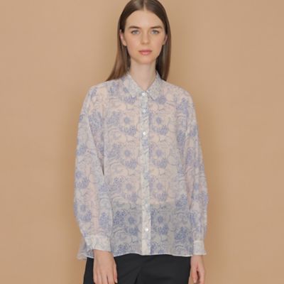 MACKINTOSH LONDON (Women)/マッキントッシュ ロンドン 【ＢＩＢＵＲＹ　ＦＬＯＷＥＲ】ラインバイブリーブラウス（Ｇ５Ｍ１１２０１＿＿）