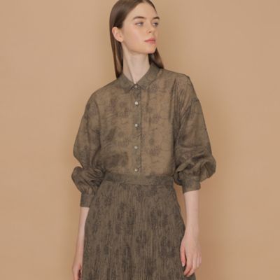 MACKINTOSH LONDON (Women)/マッキントッシュ ロンドン 【ＢＩＢＵＲＹ　ＦＬＯＷＥＲ】ラインバイブリーブラウス（Ｇ５Ｍ１１２０１＿＿）