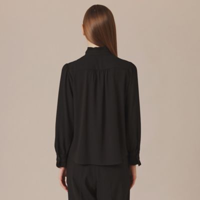 MACKINTOSH LONDON (G1A04−401-18) WEB・一部店舗限定】バックサテンジョーゼットブラウス