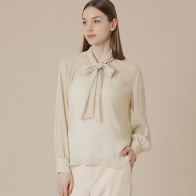 ＜MACKINTOSH LONDON (Women)＞ポリエステルクレープブラウス（Ｇ５Ｍ１４６２１＿＿）