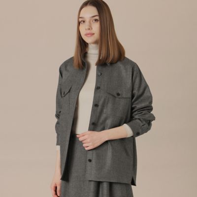 MACKINTOSH LONDON (Women)/マッキントッシュ ロンドン ウールサキソニーシャツ(G5M17635__) グレー06L トップス【三越伊勢丹/公式】