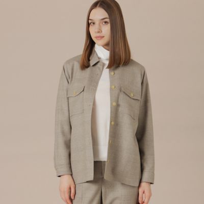 MACKINTOSH LONDON (Women)/マッキントッシュ ロンドン ウールサキソニーシャツ(G5M17635__) ベージュ42L トップス【三越伊勢丹/公式】