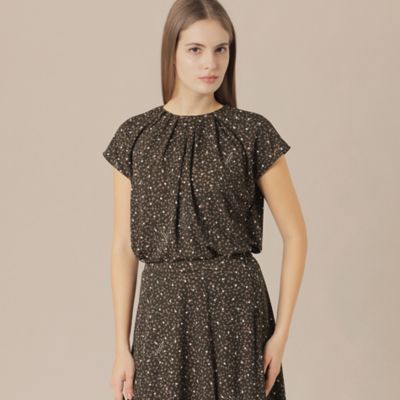＜MACKINTOSH LONDON (Women)＞ランダムドットプリントブラウス（Ｇ５Ｍ１９５４７＿＿）