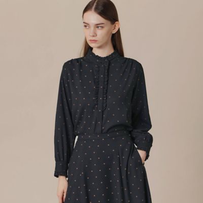 ＜MACKINTOSH LONDON (Women)＞Ｍドットプリントブラウス（Ｇ５Ｍ１９６５０＿＿）