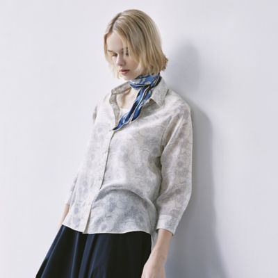 極美品☆大きいサイズ☆マッキントッシュロンドン バイブリーフラワー ブラウス セール】【BIBURY FLOWER】バイブリーフラワーブラウス（シャツ