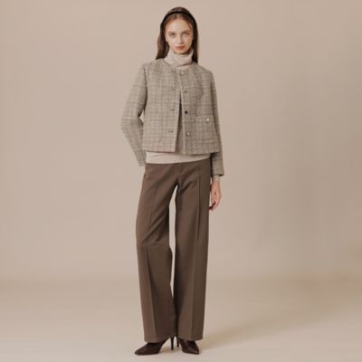【カシミヤ混】極美品♡ドゥーズィエムクラス　ロングコート　ウール　カシミヤ　M Precious掲載】カシミヤシルクニットプルオーバー