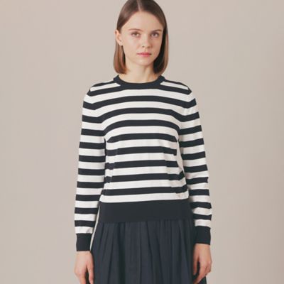 ＜MACKINTOSH LONDON (Women)＞【Ｔｈｅ　Ｅｓｓｅｎｔｉａｌ　Ｃｏｌｌｅｃｔｉｏｎ】スビンコットンニットプルオーバー（Ｇ５Ｎ０２１００＿＿）