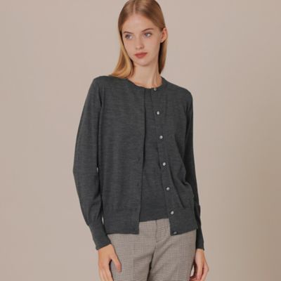 ＜MACKINTOSH LONDON (Women)＞クリアニットプレーンカーディガン（Ｇ５Ｎ０３２０１＿＿）