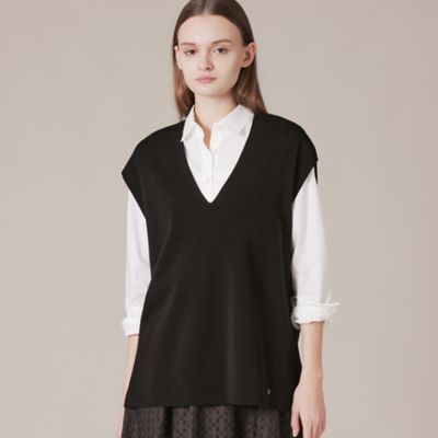 ＜MACKINTOSH LONDON (Women)＞リアフルニードルニットジレ（Ｇ５Ｎ０３８００＿＿）