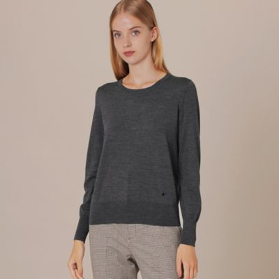 ＜MACKINTOSH LONDON (Women)＞クリアニットプレーンプルオーバー（Ｇ５Ｎ０４２０１＿＿）