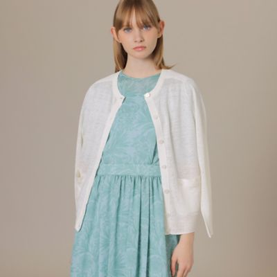 ＜MACKINTOSH LONDON (Women)＞ラスター麻カーディガン（Ｇ５Ｎ０５１０２＿＿）
