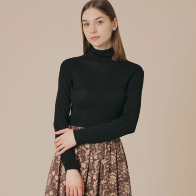 MACKINTOSH LONDON (Women)/マッキントッシュ ロンドン クリアーニットタートルネックプルオーバー(G5N06601__) クロ09L トップス【三越伊勢丹/公式】