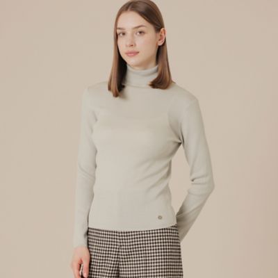 MACKINTOSH LONDON (Women)/マッキントッシュ ロンドン クリアーニットタートルネックプルオーバー(G5N06601__) ベージュ40L トップス【三越伊勢丹/公式】