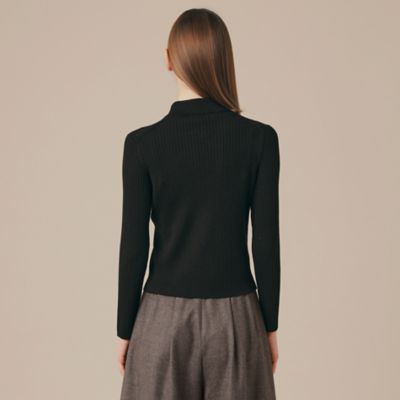 クリアーニット衿付きカーディガン（G5N07601＿＿