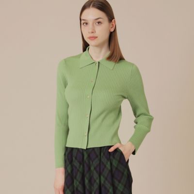 MACKINTOSH LONDON (Women)/マッキントッシュ ロンドン クリアーニット衿付きカーディガン(G5N07601__) ミドリ70L トップス【三越伊勢丹/公式】