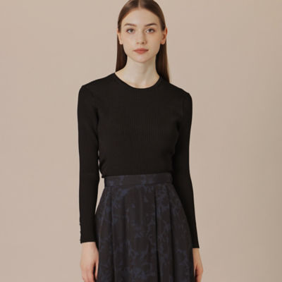 ＜MACKINTOSH LONDON (Women)＞【Ｐｒｅｃｉｏｕｓ掲載】ブライトレーヨンリブニットプルオーバー（Ｇ５Ｎ０８４０７＿＿）