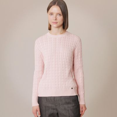 ＜MACKINTOSH LONDON (Women)＞ナチュラルカラーコットンニットプルオーバー（Ｇ５Ｎ１４１１２＿＿）