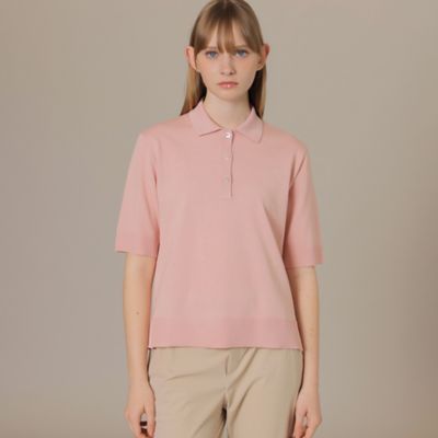 ＜MACKINTOSH LONDON (Women)＞シャイニーポロシャツ（Ｇ５Ｎ１６１０７＿＿）