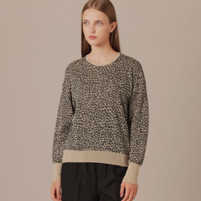 ＜MACKINTOSH LONDON (Women)＞レオパードドットニットプルオーバー（Ｇ５Ｎ２２２１４＿＿）