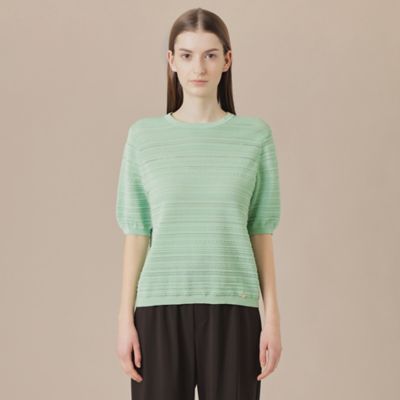 【婦人画報掲載】バックパターンボーダーニットプルオーバー（Ｇ５Ｎ２４５１６＿＿）