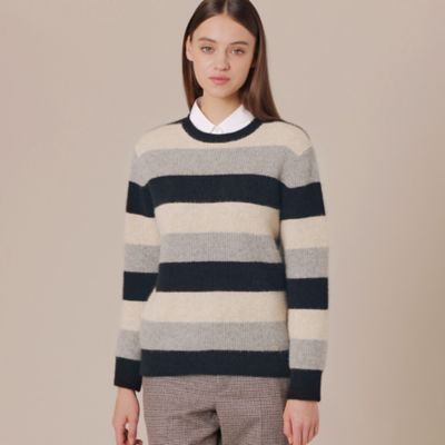 ＜MACKINTOSH LONDON (Women)＞【婦人画報掲載】ブルーフォックスボーダーニットプルオーバー（Ｇ５Ｎ２６２１７＿＿）