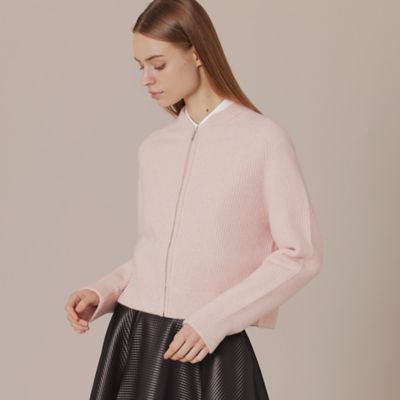 ＜MACKINTOSH LONDON (Women)＞ウールムリネニットブルゾン（Ｇ５Ｎ２７２１８＿＿）