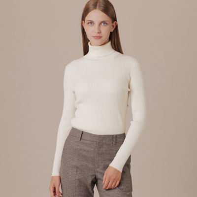 ＜MACKINTOSH LONDON (Women)＞【エクラ掲載】クリアニットリブタートル（Ｇ５Ｎ３４２０１＿＿）