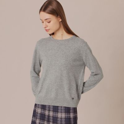 ＜MACKINTOSH LONDON (Women)＞カシミヤクルーネックプルオーバー（Ｇ５Ｎ４５２２１＿＿）