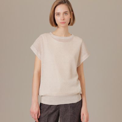 ＜MACKINTOSH LONDON (Women)＞グレーズ麻ベスト（Ｇ５Ｎ７５１３２＿＿）