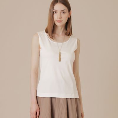 MACKINTOSH LONDON (Women)/マッキントッシュ ロンドン【SUPER FINE LAB.】パウダーシュガーコットンタンクトップ(G5P06665__) シロ01L トップス【三越伊勢丹/公式】