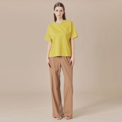 【婦人画報掲載】【Ｔｈｅ　Ｅｓｓｅｎｔｉａｌ　Ｃｏｌｌｅｃｔｉｏｎ】プレーティング天竺半袖Ｔシャツ（Ｇ５Ｐ０７５５８＿＿）