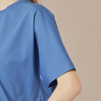 【婦人画報掲載】【Ｔｈｅ　Ｅｓｓｅｎｔｉａｌ　Ｃｏｌｌｅｃｔｉｏｎ】プレーティング天竺半袖Ｔシャツ（Ｇ５Ｐ０７５５８＿＿）