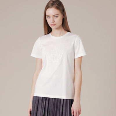 ＜MACKINTOSH LONDON (Women)＞【ＢＩＢＵＲＹ　ＦＬＯＷＥＲ　００２】エンブロイダリーＴシャツ（Ｇ５Ｐ０７７６４＿＿）