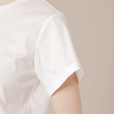 【婦人画報掲載】【ＢＩＢＵＲＹ　ＦＬＯＷＥＲ】ハイゲージスムースバイブリーフラワープリントＴシャツ（Ｇ５Ｐ０９３５７＿＿）