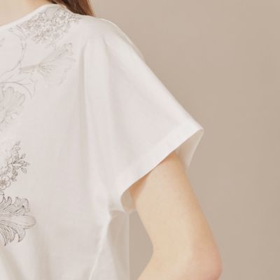 【ＢＩＢＵＲＹ　ＦＬＯＷＥＲ】ラインバイブリーフラワーＴシャツ（Ｇ５Ｐ１３５５６＿＿）