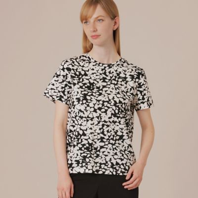 ＜MACKINTOSH LONDON (Women)＞シルエットフラワーＴシャツ（Ｇ５Ｐ１８３６６＿＿）