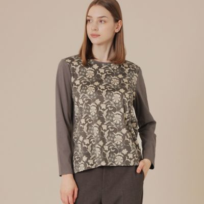 MACKINTOSH LONDON (Women)/マッキントッシュ ロンドン【BIBURY FLOWER】オータムバイブリーコンビプルオーバー(G5P19659__) グレー08L トップス【三越伊勢丹/公式】